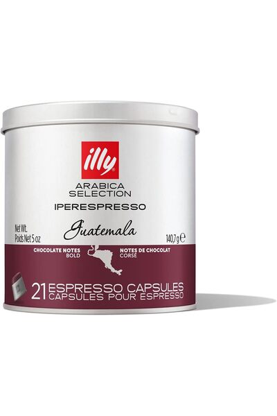 illy كبسولة قهوة ايبر اسبريسو محمصة داكنة من غواتيمالا، متوافقة مع ايبر اسبريسو