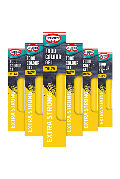 Dr. Oetker جل تلوين دكتور أوتكر أصفر 6 × 15 جم