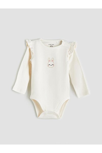 LC Waikiki Crew Neck Long Sleeve Printed Baby Girl Set 3-Piece (W5)