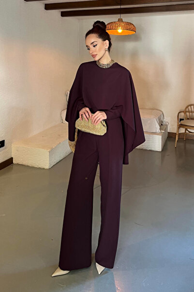 Gülmude Cool Premium Stylish Suit Jumpsuit with Cape