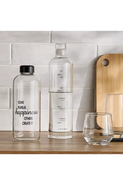 Generic Doris Borosilicate Glass Water Bottle - 1 L