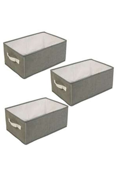 Mercaton Set 3 Pliable Storage Box with Rigid Side Walls