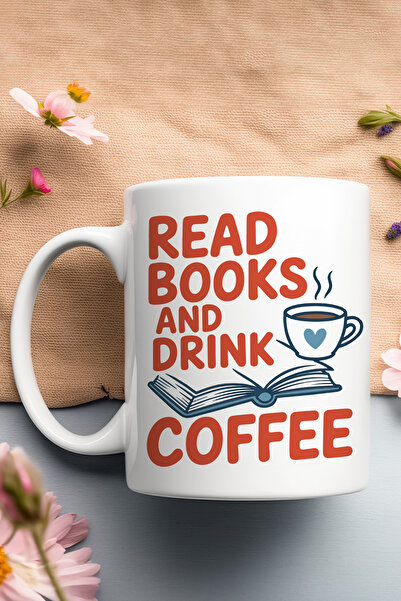 giftkonsept Read Books and Coffee Printed Gift Mug