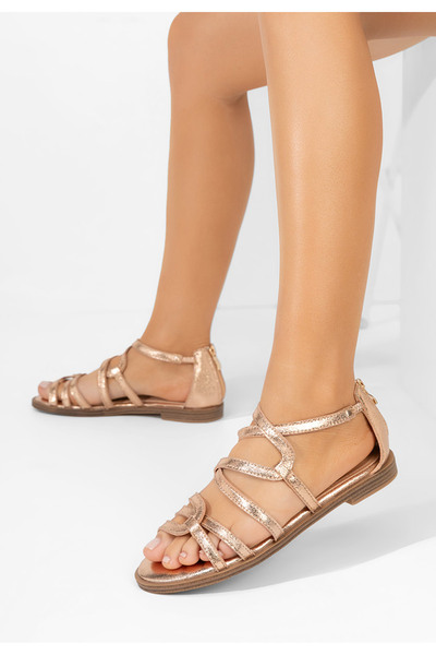 B T Shoes Champagne sandály bez podpatku Jetta