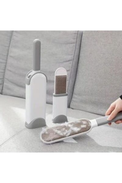 Mercaton Set 2 brushes for removing lint and pet hair, Travel size, PP, Gray