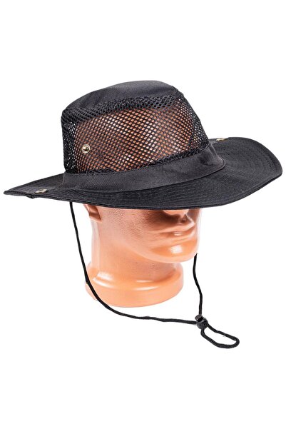 SAVEX Mesh Outdoor Hat - Fisherman Hat - Black - Art-7502