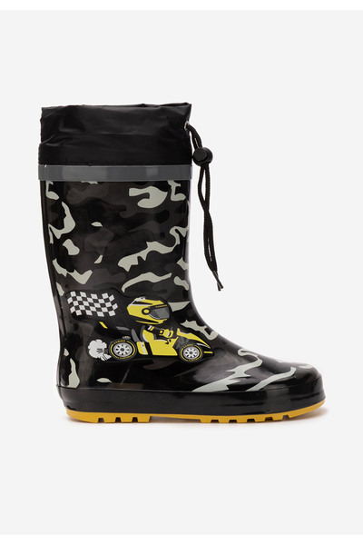 B T Shoes Race boys' black boots