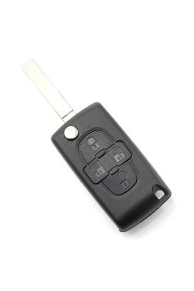 CarGuard Citroen / Peugeot – Carcasa tip cheie briceag cu 4 butoane, fara suport baterie, lama tip HU83-SH4