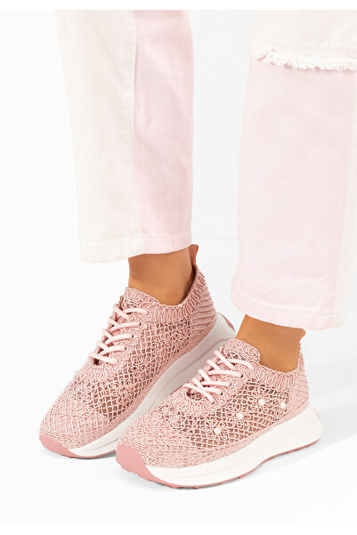 B T Shoes Růžové dámské tenisky Lavinya