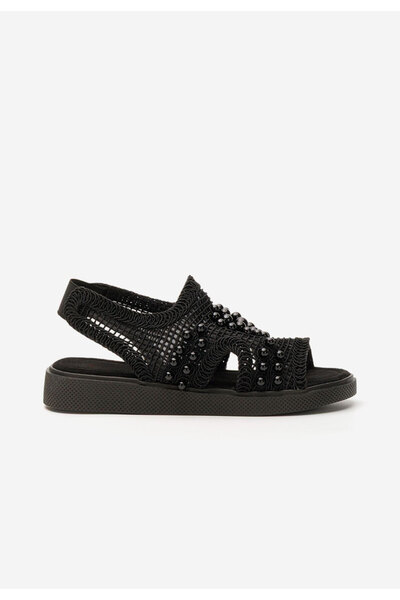 B T Shoes Černé dámské letní sandály Marisea