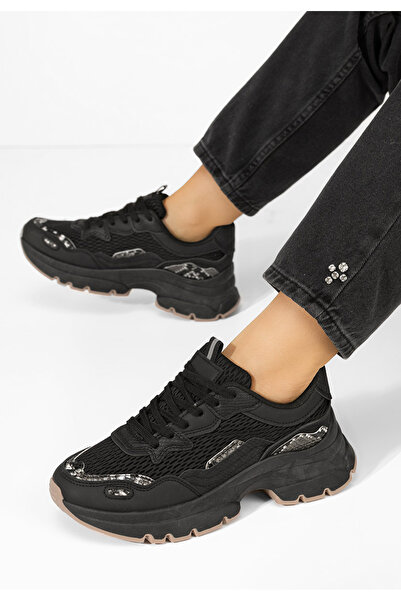 B T Shoes Černé dámské tenisky Marylin