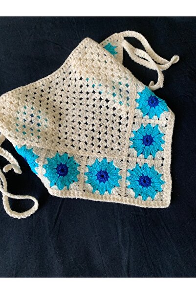 Honeybeeatelier باندانا محبوكة بتصميم عتيق من HONEYBEE ATELİER