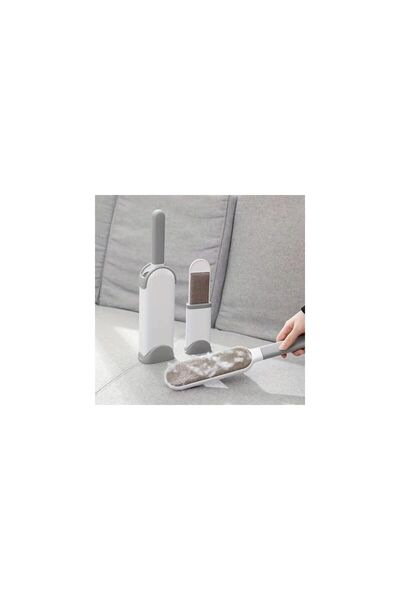 Mercaton Set 2 brushes for removing lint and pet hair, Travel size, PP, Gray