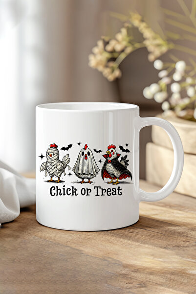 giftkonsept كوب هدية مطبوع عليه عبارة 'تشيك أور تريت' لعيد الهالوين