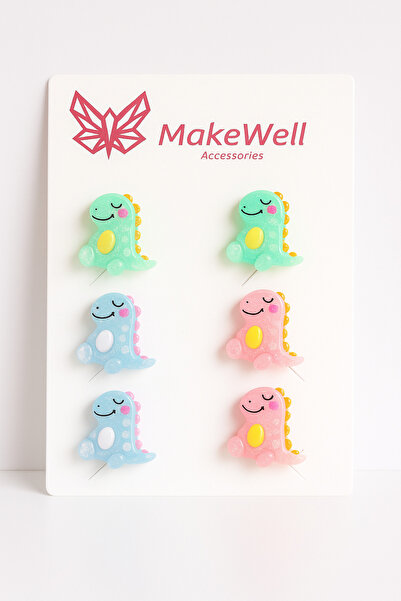 MakeWell مجموعة أقراط بتصميم ديناصور وضفدع من لابوبو سبونج بوب وأصدقائه للأذن...