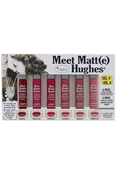 the balm مجموعة ميني احمر شفاه سائل ميت مات هيوز من ذا بالم - الاصدار التاسع