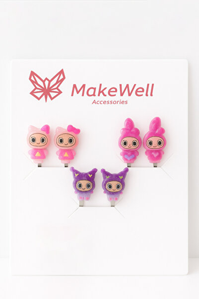 MakeWell مجموعة أقراط بتصميم ديناصور وضفدع من لابوبو سبونج بوب وأصدقائه للأذن...