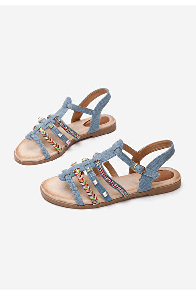 B T Shoes Denim sandály bez podpatku Juliensa