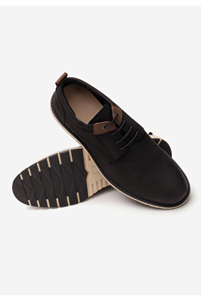 B T Shoes Černé pánské polobotky Augustus