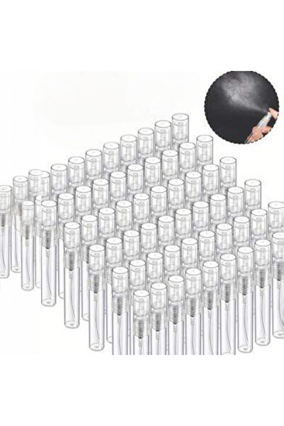 ELMHURST Set 50 reusable spray perfume bottles, transparent, 5 ml