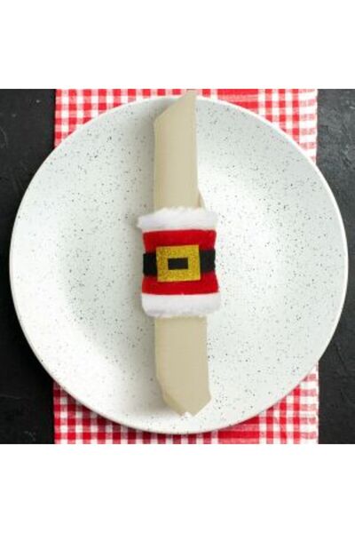 Mercaton Christmas Napkin Ring Santa Claus 8 x 8 cm 2 pcs/pack