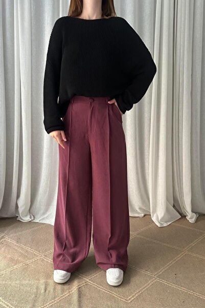 lizge giyim PİLELİ BOL PAÇA PANTOLON