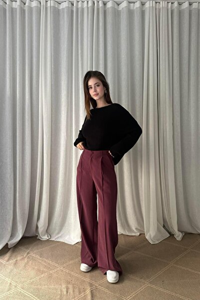 lizge giyim PİLELİ BOL PAÇA PANTOLON