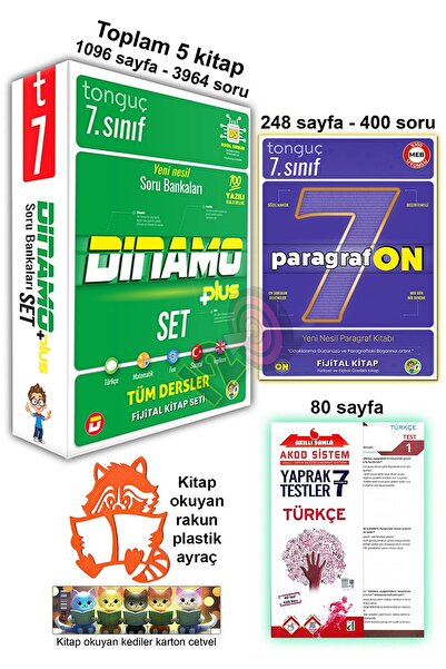 Tonguç Yayınları 7. Sınıf Dinamo Tüm Dersler Soru Bankası Paragrafon Seti 2025-2026