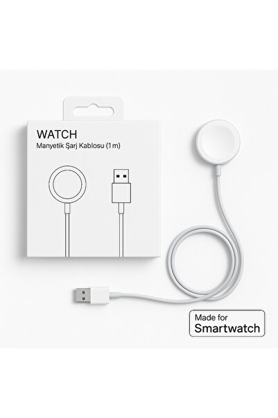 aheaks Akıllı Saat Manyetik Şarj Aleti | 1m USB-A Kablo ile Hızlı ve Güvenli ...