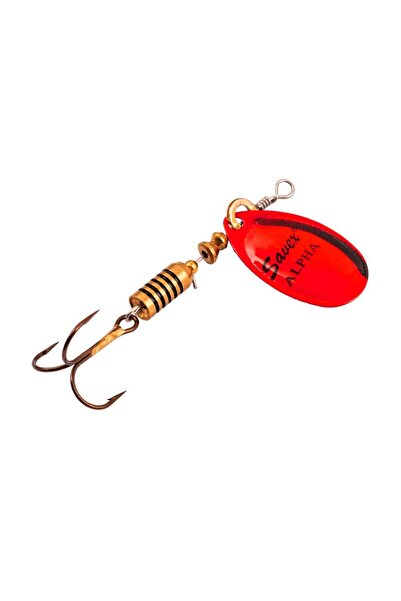 Genel Markalar Alabalık Turna Döner Olta Kaşığı- Alpha - Platium Kırmızı - No:2