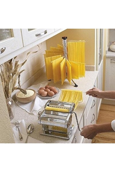 KESNUP Χειροκίνητη μηχανή ζυμαρικών, 7 θέσεων, ανοξείδωτο ατσάλι, 20,2 x 19,6...