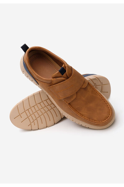 B T Shoes Camelové pánské polobotky Lionel