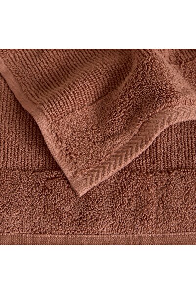 Generic Ribbed 4-Piece Turkish Cotton Fingertip Towel Set - 30x30 cm