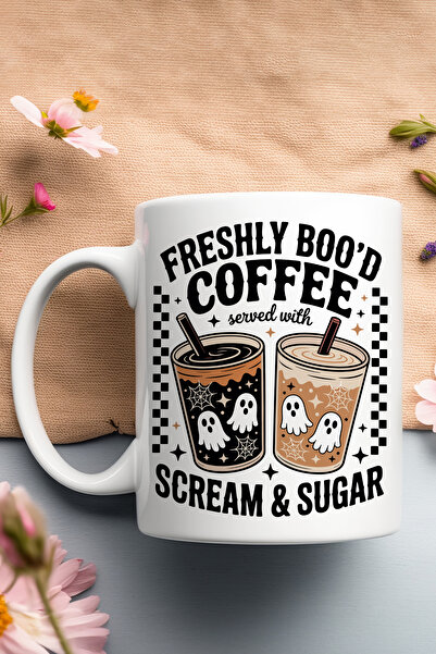 giftkonsept Freshly Bood Coffee Halloween Printed Gift Mug