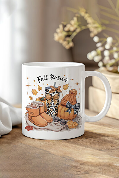 giftkonsept Retro Fall Basics Printed Gift Mug