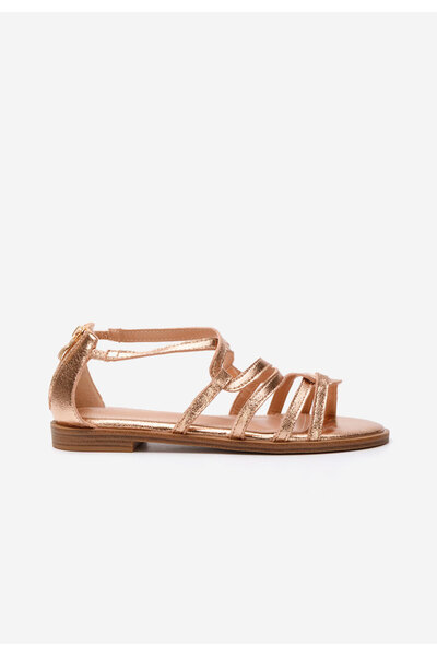 B T Shoes Champagne sandály bez podpatku Jetta