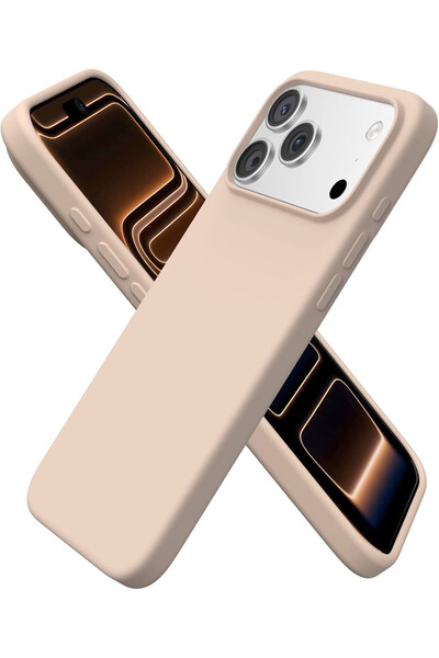 CaseHub غطاء حماية سيليكون لآيفون 17 برو مع شاشة داخلية مخملية وكاميرا مرتفعة