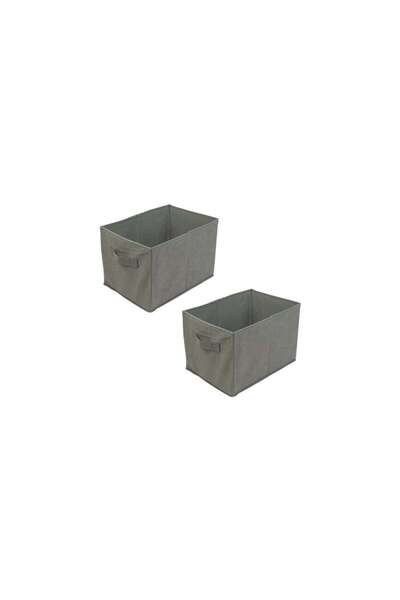 Mercaton Set 2 buc, Cutie Pliabila pentru Depozitare cu Pereti Laterali Rigizi, Max. 4 kg, 32 x 23 x