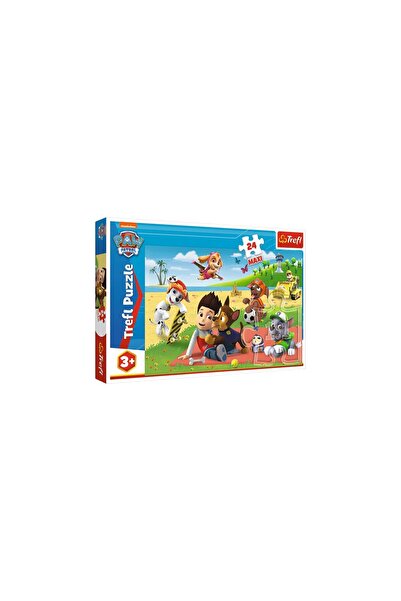 Trefl PUZZLE 24 MAXI PATRULA CATELUSILOR DISCTRACTIA LA PLAJA