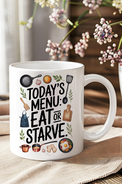 giftkonsept Todays Menu Printed Gift Mug