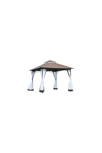 Mercaton Pavilion/Foșc pentru grădină/terasă, cadru metalic, cu plasă de inse...