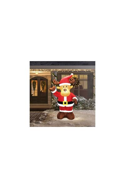 Mercaton Inflatable Reindeer 135 cm IP44 3 White LEDs 100 240V