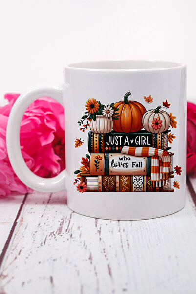 giftkonsept Just a Girl Who Loves Fall Printed Gift Mug