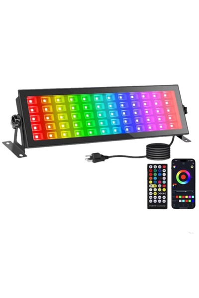 VTM Proiector LED RGBCW Inteligent, 120W, Control Telefon, Rezistent la Apa, Negru