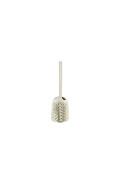 CURVER Toilet Brush with Holder, Plastic, Cream, 14x14x43 cm,