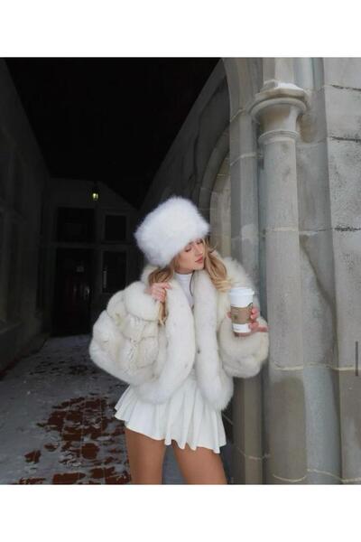 Wearflawless Trend, Viral White Russian Kalpak Hat, Russian Kalpak, Furry Kalpak