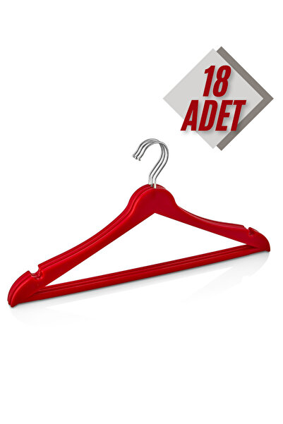 Beray 18 komada plastičnih vešalica za odeću sa drvenim izgledom, kvalitetne ...