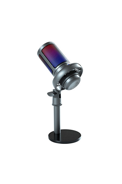 LR Professional Studio USB Capacitor Microphone with RGB Lighting