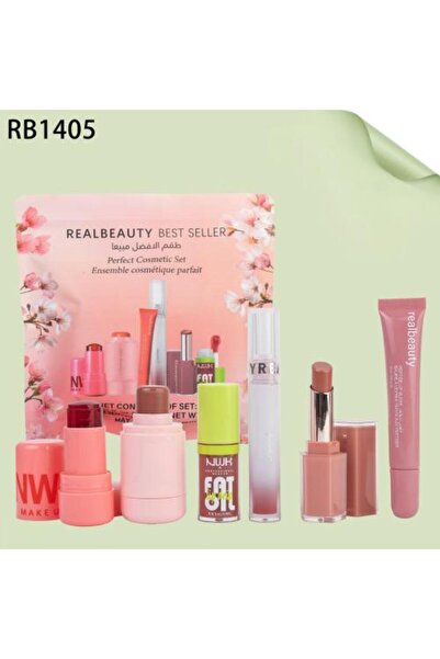 real beauty مجموعة الأكثر مبيعًا للشفاه والخدود