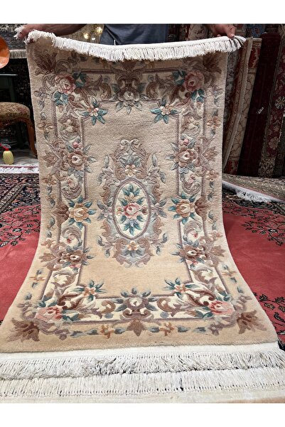 RD RAMAZAN DAĞ EL HALI SANATI El Dokuma Kabartmalı Çin Halısı Ebat 155x90